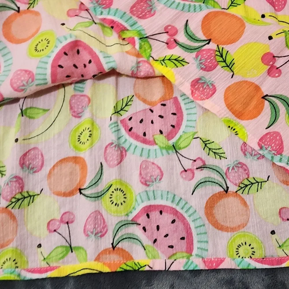 Girls Gymboree Fruits Summer Fall Lightweight Dress Size 7 NEW without Tags